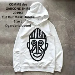 COMME des GARCONS SHIRT マスクフーディ パーカー L 白のサムネイル