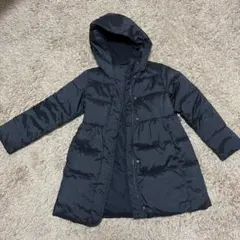 GAP KIDSフード付きブラックダウンジャケット