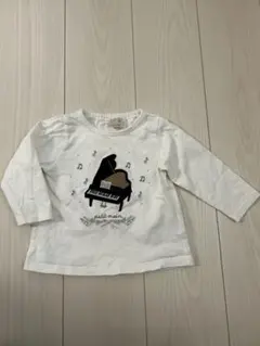 プティマイン　ピアノデザイン 長袖Tシャツ