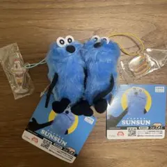 パペットスンスン　アクリル付きマスコットダイナー　パフェ　ハンバーガー2個セット