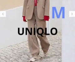 ユニクロ　UNIQLO　ユニクロc イージーワイドパンツ　ベージュ