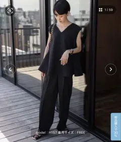 完売品⭐︎Bonjour Sagan Vネックテントブラウスセットアップ新品未使用