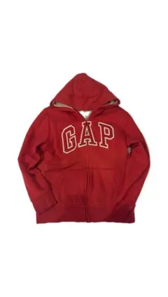 GAP KIDS ボア裏地 ジップアップパーカー レッド XXL