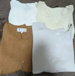 ニットカーディガン 4点セット、Mサイズ.フリーサイズ☆お値下げしました☆