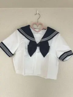 セーラー服 上下セット 半袖 制服 白・紺