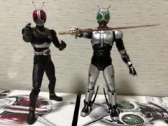 未開封品】真骨彫製法 仮面ライダーBLACK シャドームーン 2体セット