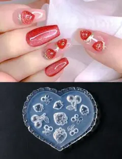 いちご チェリー シリコンモールド