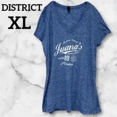 レア✨DISTRICT 【XL】　ディストリクト　Vネック　Tシャツ　半袖　夏服
