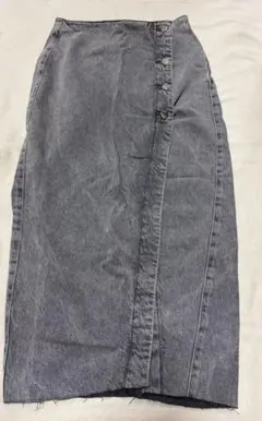 ZARA デニムロングスカート グレー XSのサムネイル