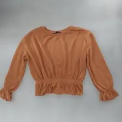 ZARA 長袖 カットソー オレンジ