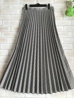 ROPÉ PICNIC チェック　プリーツスカート　Mサイズ　ブラックホワイト茶