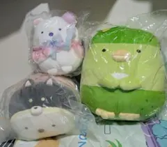 すみっコぐらしネオくじ　一番くじ　しろくま・ぺんぎん?ぬいぐるみ3点セット