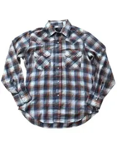 vintage us製 LEVI'Sリーバイス チェックシャツL茶ブラウン