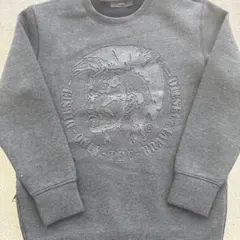 DIESELロゴ トレーナー グレー