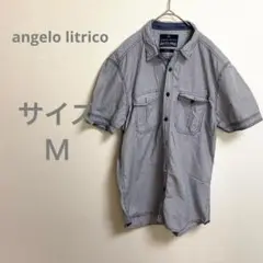 Anglo Littero ストライプ ワークシャツ