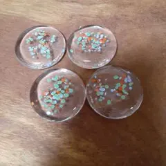 ガラス製の箸置き（4個）