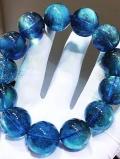 ⭐︎【天然】アクアマリン ブレスレット 18.3mm