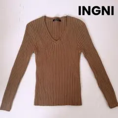 INGNI ブラウン Vネック セーター
