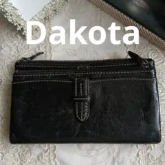 Dakota 長財布レディース クラプトン 0030314 ブラック レザー
