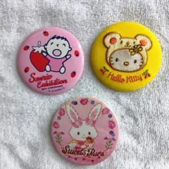 缶バッチ　サンリオ　ハローキティ　バニー　たー坊のサムネイル