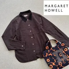 MARGARET HOWELL 襟ブラウス コットンウールシャツ ミニマル - メルカリ