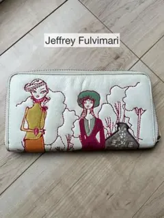 希少 Jeffrey Fulvimari 刺繍長財布 タッセル付き 希少 Jeffrey Fulvimari 刺繍長財布 タッセル付き