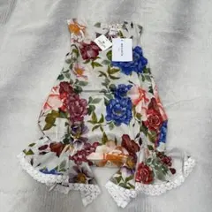 新品タグ付き　ウルフ&リタ　花柄×レース　ロンパース　24Mのサムネイル