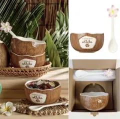 韓国スタバ限定 Aloha Coconut Bowl&Spoon アサイボールのサムネイル