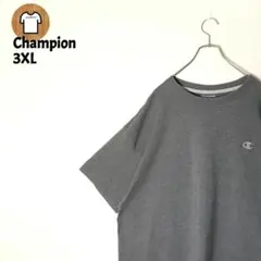 Champion 半袖 Tシャツ 3XL 4L グレー B146 ビッグサイズ