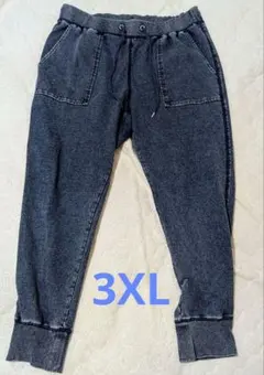 GU デニムスウェットイージーパンツ+X 3XL