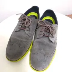 Cole Haan ウィングチップ スエードシューズ グレーのサムネイル