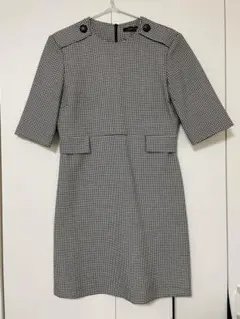 ZARA WOMAN 千鳥格子柄 ワンピース Sサイズのサムネイル