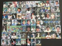 プロ野球 カルビー トレーディングカードセット　85〜89年代　80枚