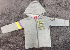 BABY DOLL フード付きパーカー （グレー）