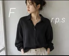レディース 長袖シャツ ブラック シアー素材　フリーサイズ　r.p.sのサムネイル