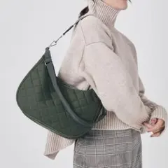 極美品 レスポートサック　ショルダーバッグ ホーボー CONVHOBO カーキ