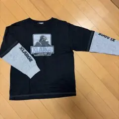 XLARGE 長袖　ブラック/グレー　130センチ