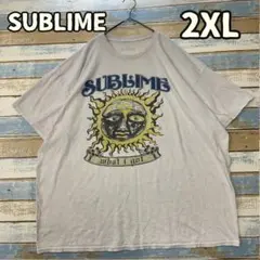 サブライム Tシャツ バンド ロゴ 半袖 ベージュ 2XLサイズ【え655】のサムネイル