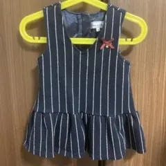 tartine et chlcolat ストライプ ワンピース