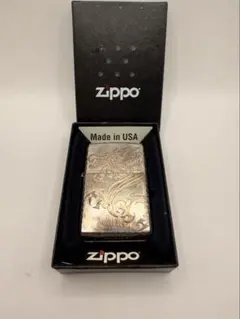 シルバーキング製の5面手彫りのZippoライターです。2007年製です