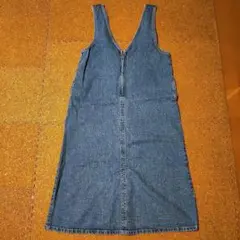 スタディオクリップ フロントジップジャンパースカート デニム