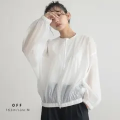 【for/c】フォーシー　シアーブルゾン ギャザーブルゾン ジャケット Mサイズのサムネイル