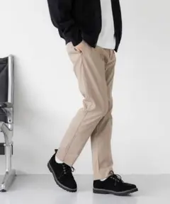 GLOBAL WORK　スゴラクストレッチスリムパンツ＋WARM　ベージュ　M