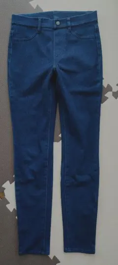 ユニクロ　ジーユー　レギンスパンツ　スキニーパンツ　デニム　ネイビー　М