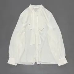 24SS✨ Ballsey クリアデシン フリルボウタイブラウス