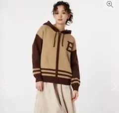 RODEO CROWNS カレッジニットジップアップパーカーのサムネイル