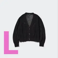 値下げしました　ユニクロ　メッシュショートカーディガンLサイズ