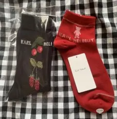 Karl Helmut ストロベリー柄ソックス2足セット