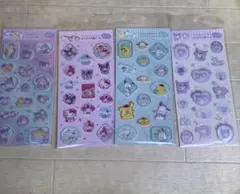 サンリオキャラクターズ すりガラス風シール 4枚セット マイメロディ クロミ