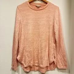 【美品】BANANA REPUBLIC 長袖薄手ニット　M ピンク　ラメ入り春服